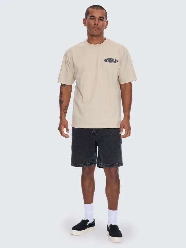 Slacker Relaxed Denim Short - Ebony sold by Thrills