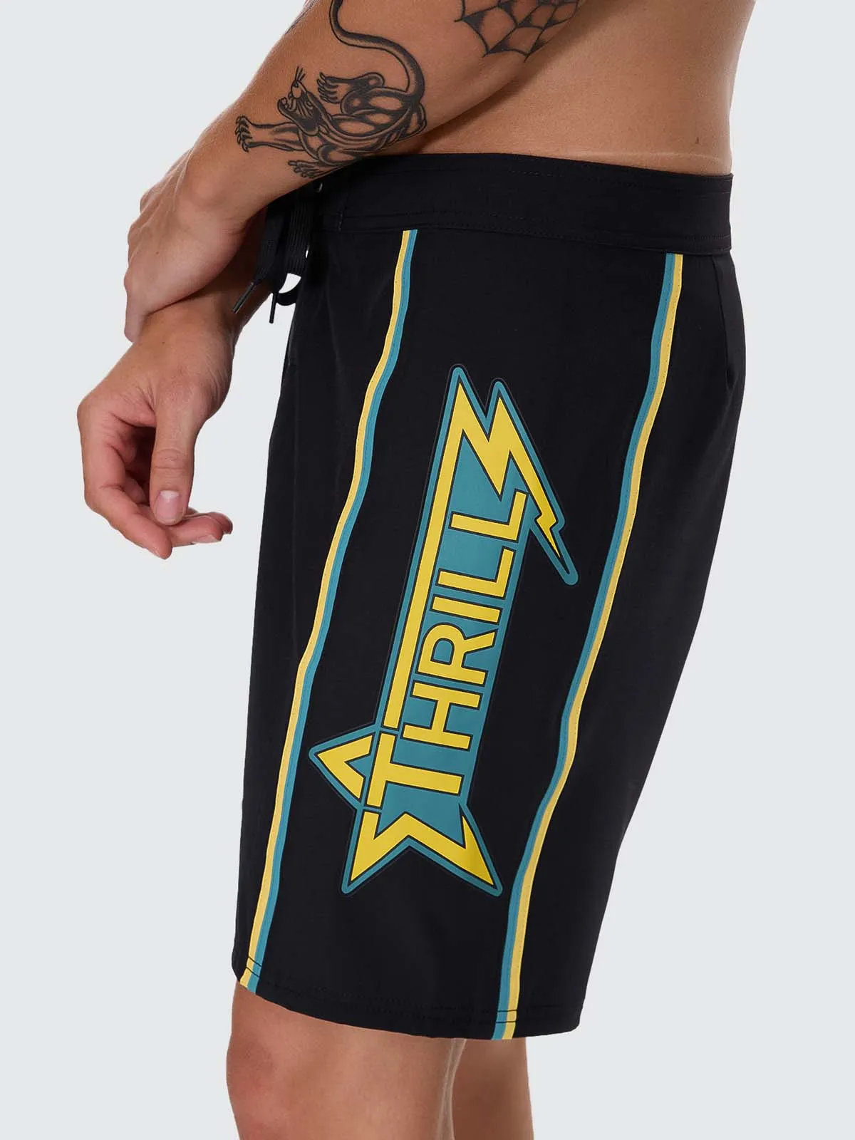 Heavy Static Boardshort - Black sold by Thrills product image thumbnail 2