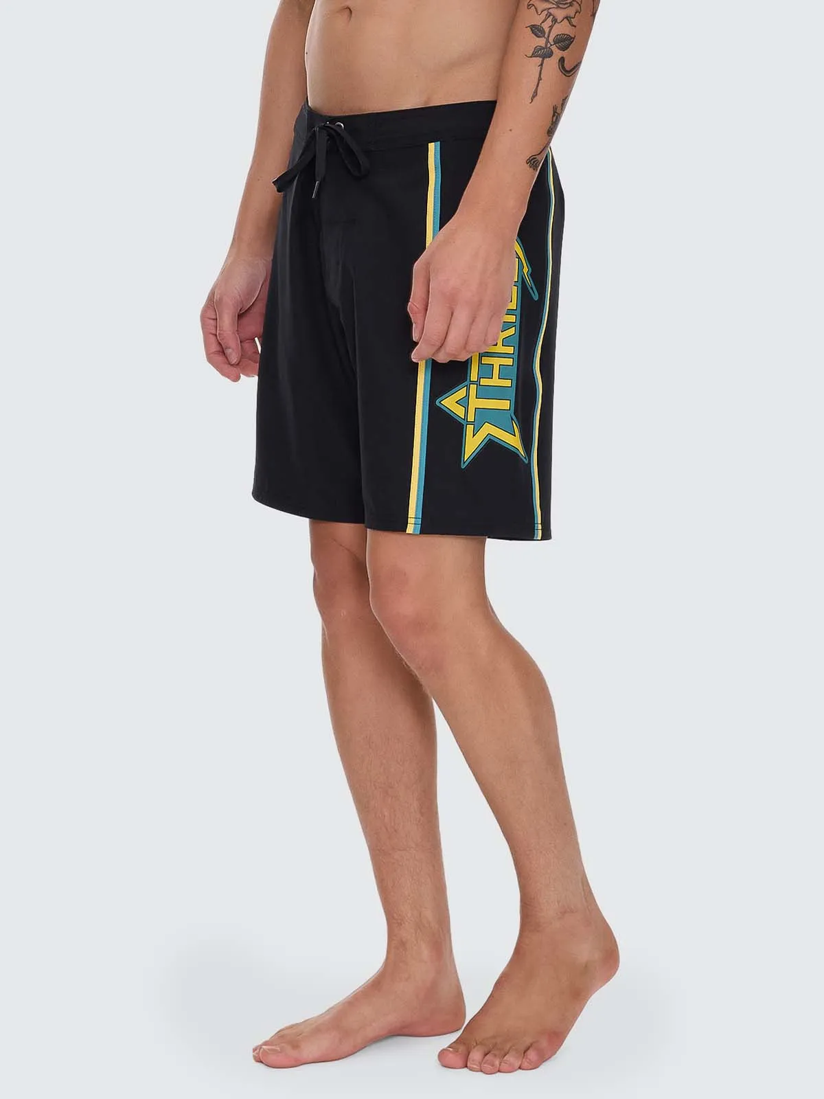Heavy Static Boardshort - Black sold by Thrills product image thumbnail 3