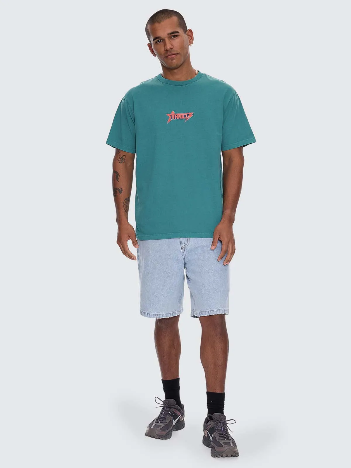 Heavy Static Merch Tee - New Teal sold by Thrills product image thumbnail 3
