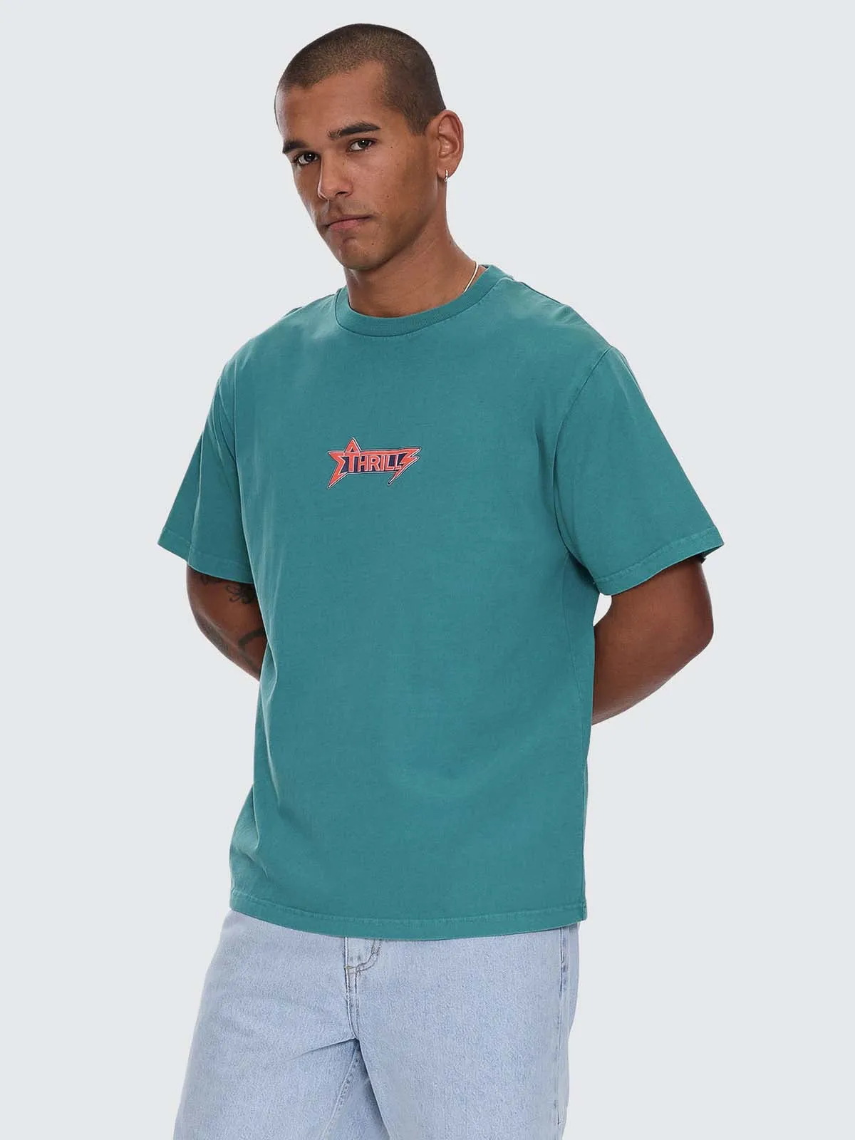 Heavy Static Merch Tee - New Teal sold by Thrills product image thumbnail 5