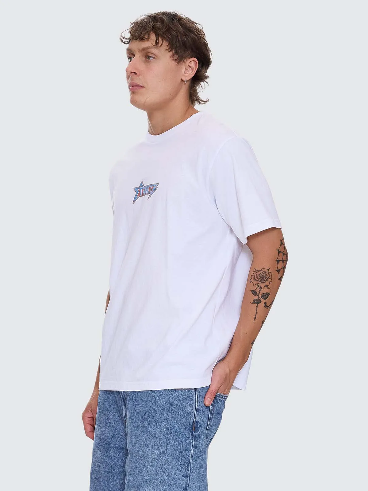 Heavy Static Merch Tee - White sold by Thrills product image thumbnail 2