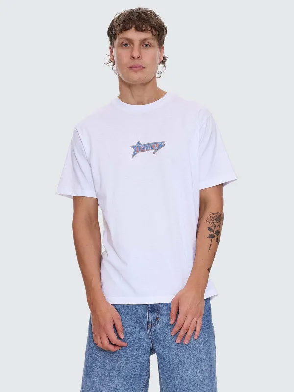 Heavy Static Merch Tee - White sold by Thrills