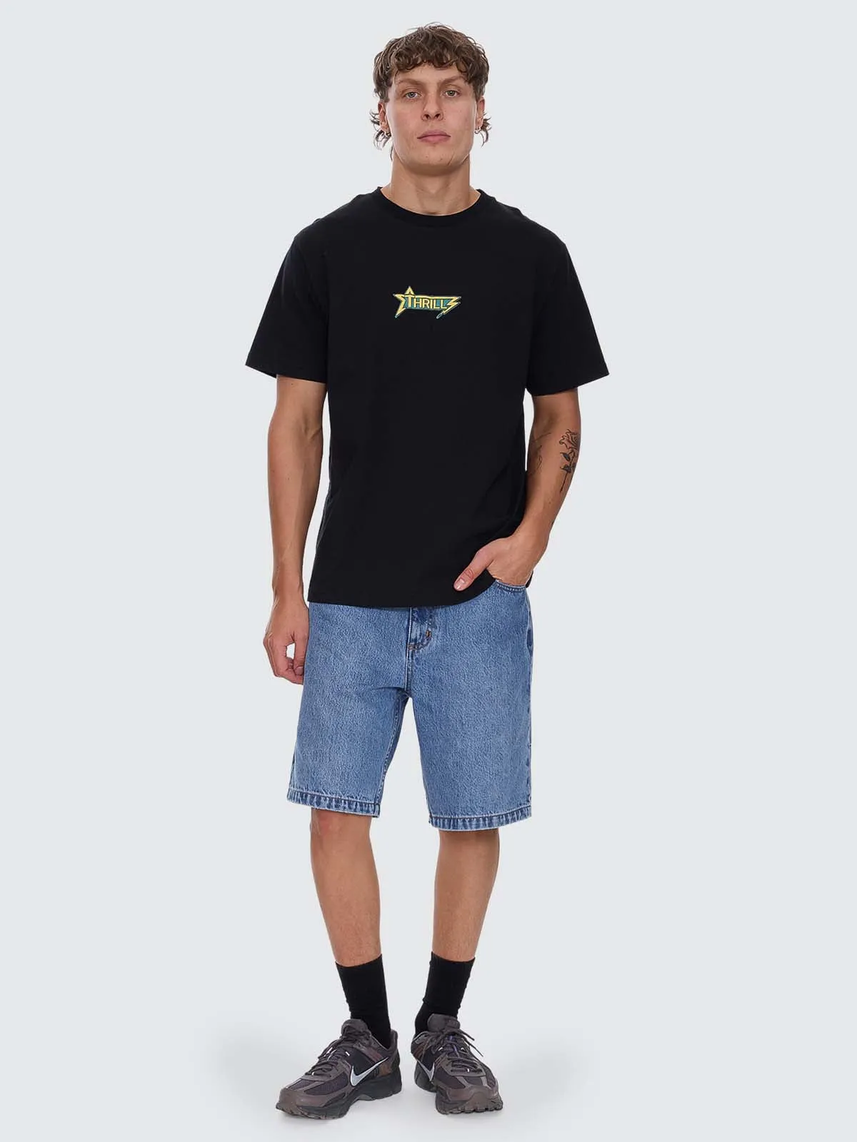 Heavy Static Merch Tee - Black sold by Thrills product image thumbnail 3