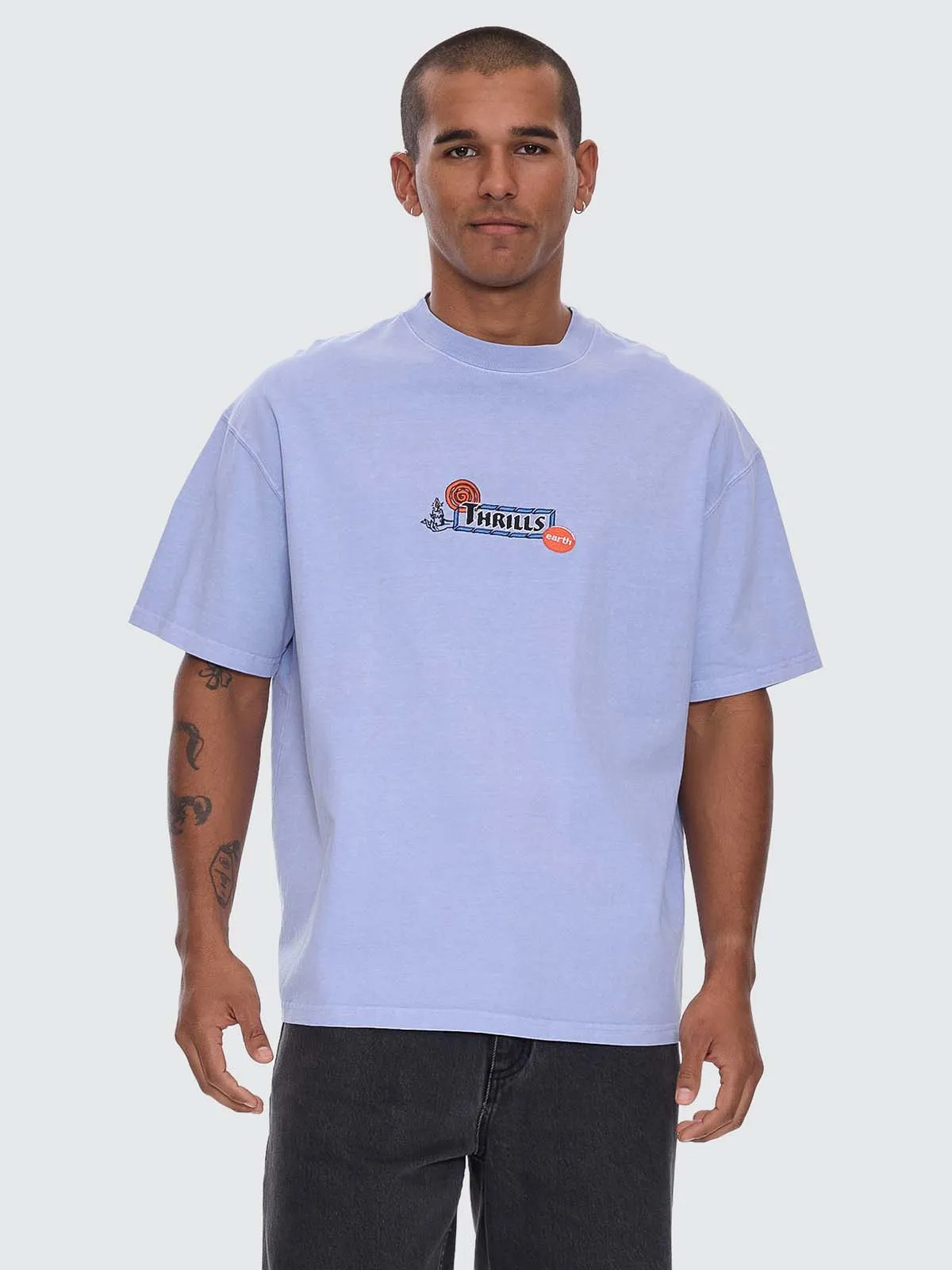 The Ritual Mystery Box Oversize Tee - Cornflower Blue sold by Thrills