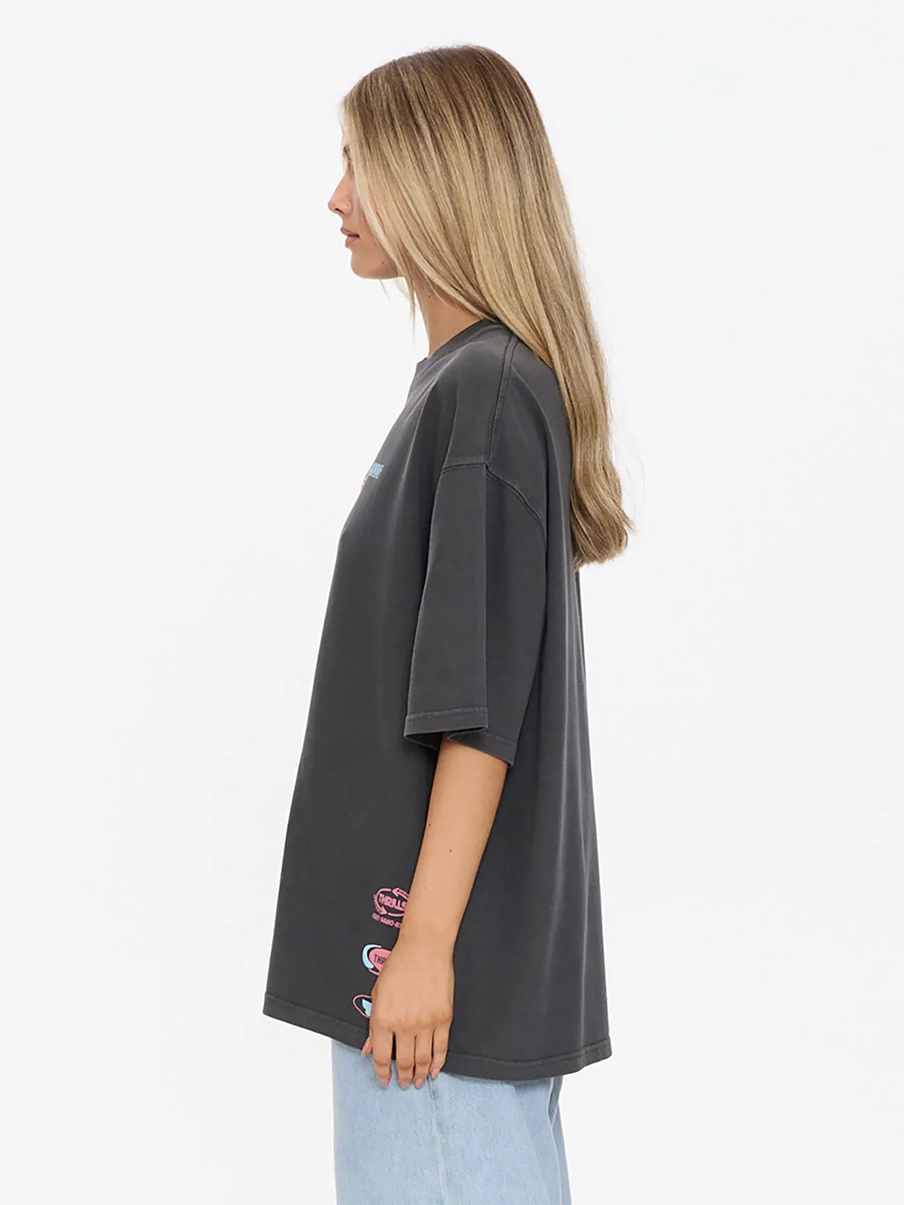 Speed Kills Oversized Tee - Merch Black sold by Thrills product image thumbnail 3