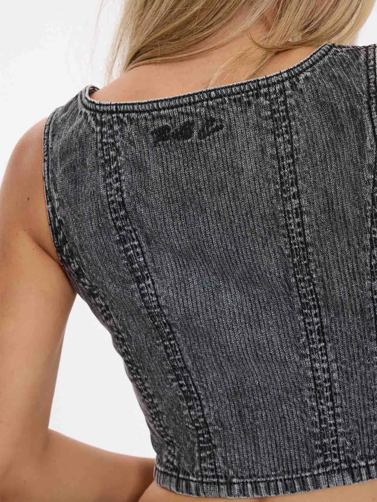 Good Intentions Denim Top - Smoked Rib sold by Thrills product image thumbnail 5