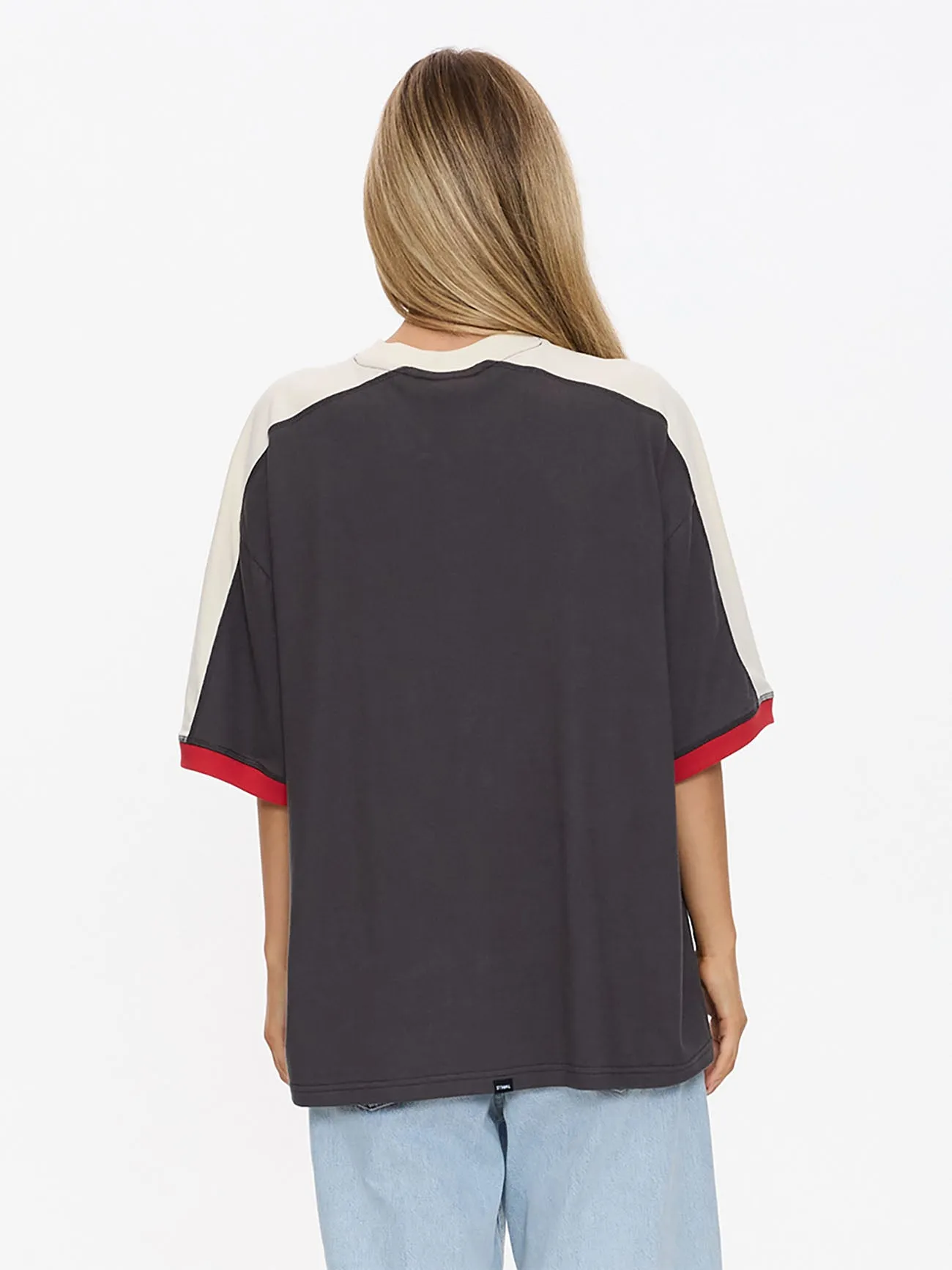 Speed Kills V-Neck Oversized Tee - Merch Black sold by Thrills product image thumbnail 5