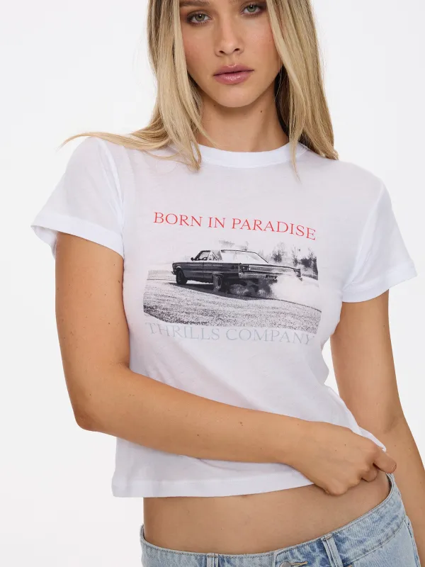 Metal And Dust Boy Tee - White sold by Thrills