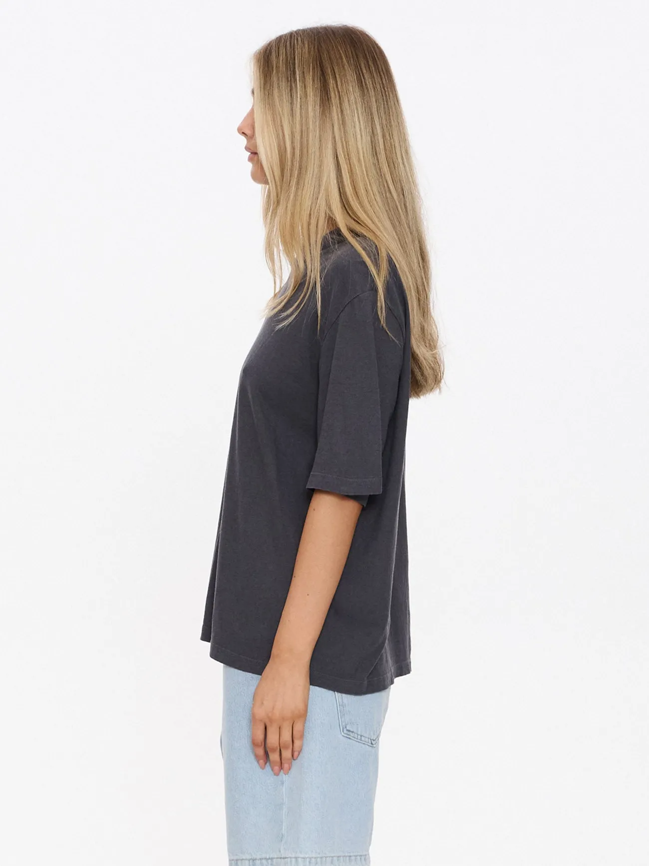 Hemp Square Tee - Ebony sold by Thrills product image thumbnail 4