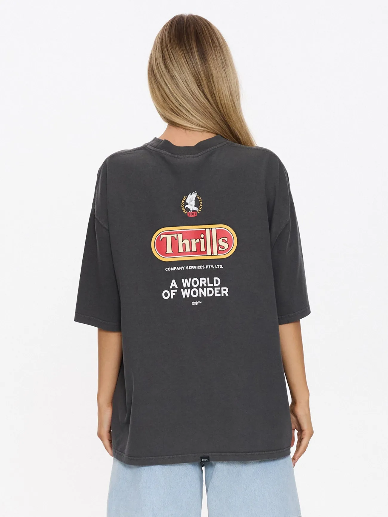 World Of Wonder Oversized Tee - Merch Black sold by Thrills product image thumbnail 5