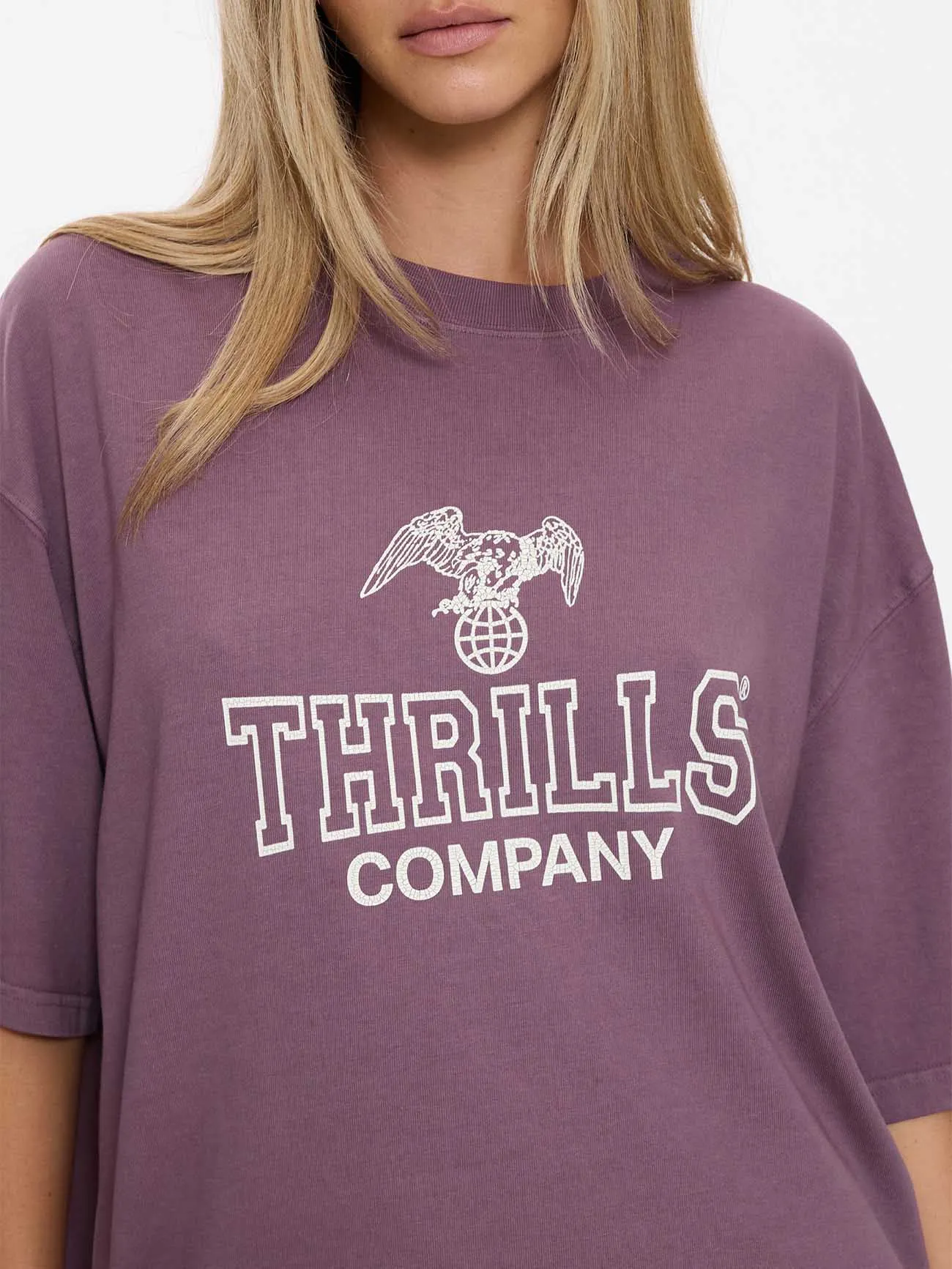 Break Point Oversized Tee - Vintage Mauve sold by Thrills product image thumbnail 2