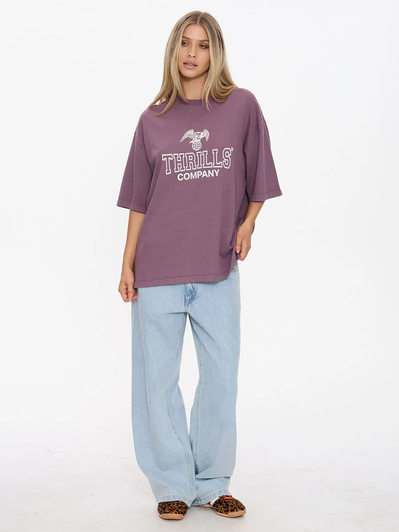 Break Point Oversized Tee - Vintage Mauve sold by Thrills product image thumbnail 3