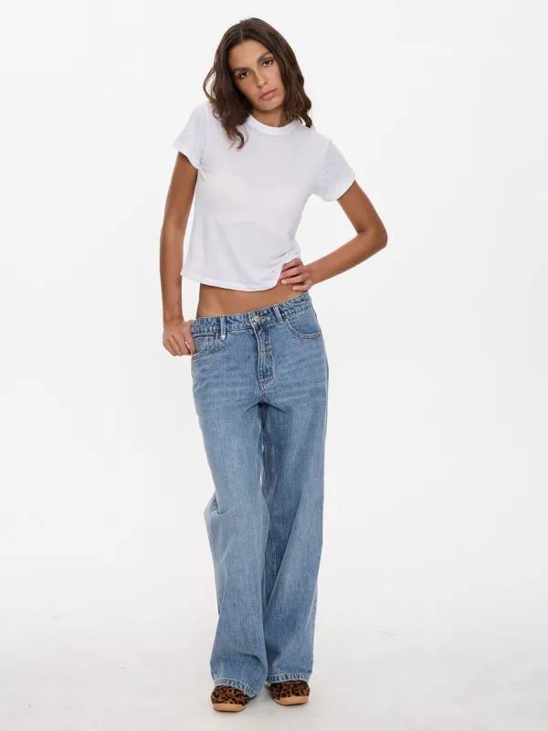 Billie Low Rise Baggy Dopamine Jean - Rustic Fade sold by Thrills
