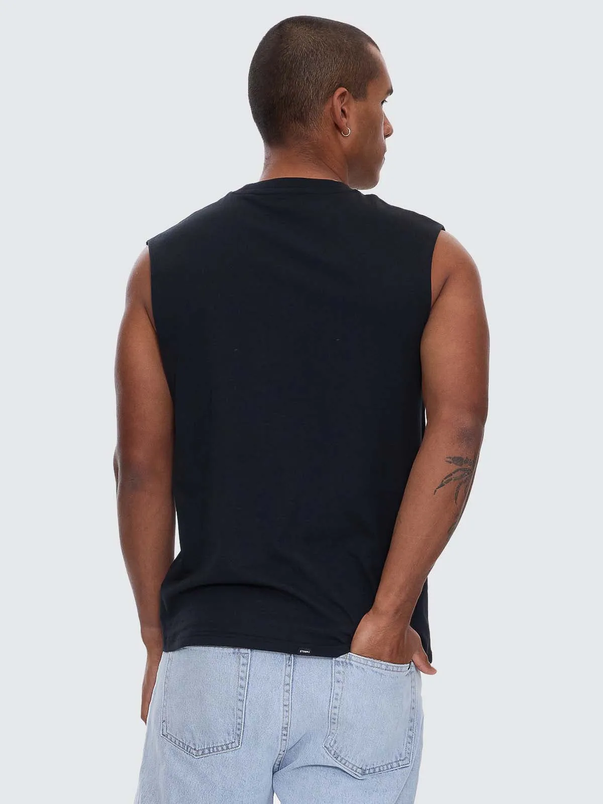 A Haven For The Restless Merch Muscle Tee - Washed Black sold by Thrills product image thumbnail 4