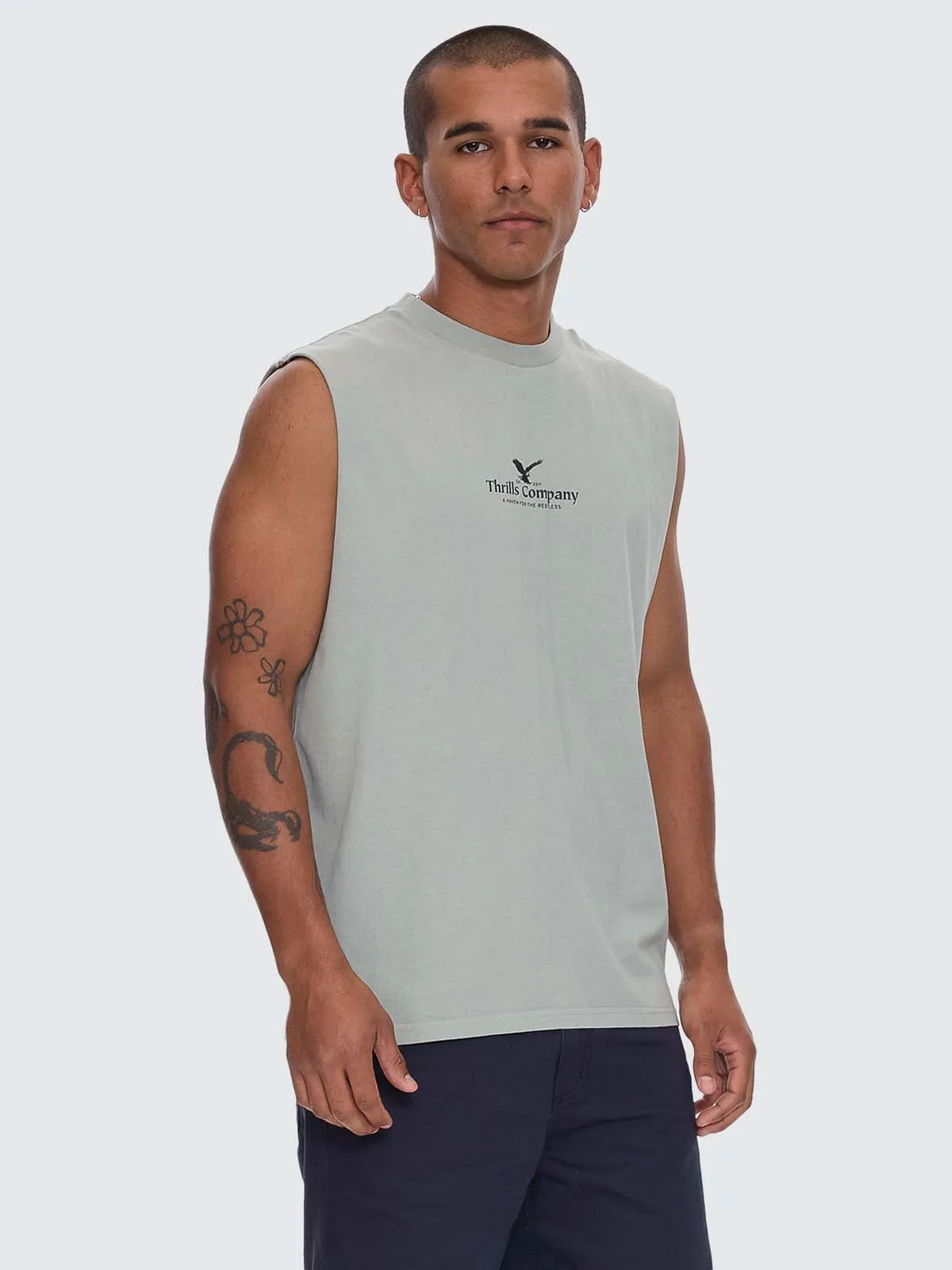 A Haven For The Restless Merch Muscle Tee - Dirty Sage sold by Thrills product image thumbnail 5