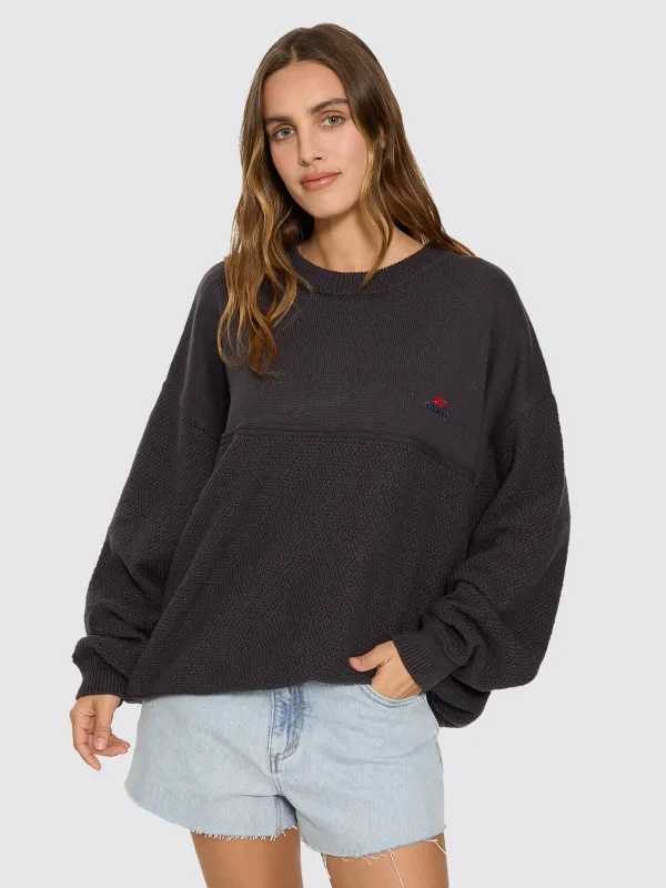 Navigate Knit Pullover - Dark Charcoal sold by Thrills