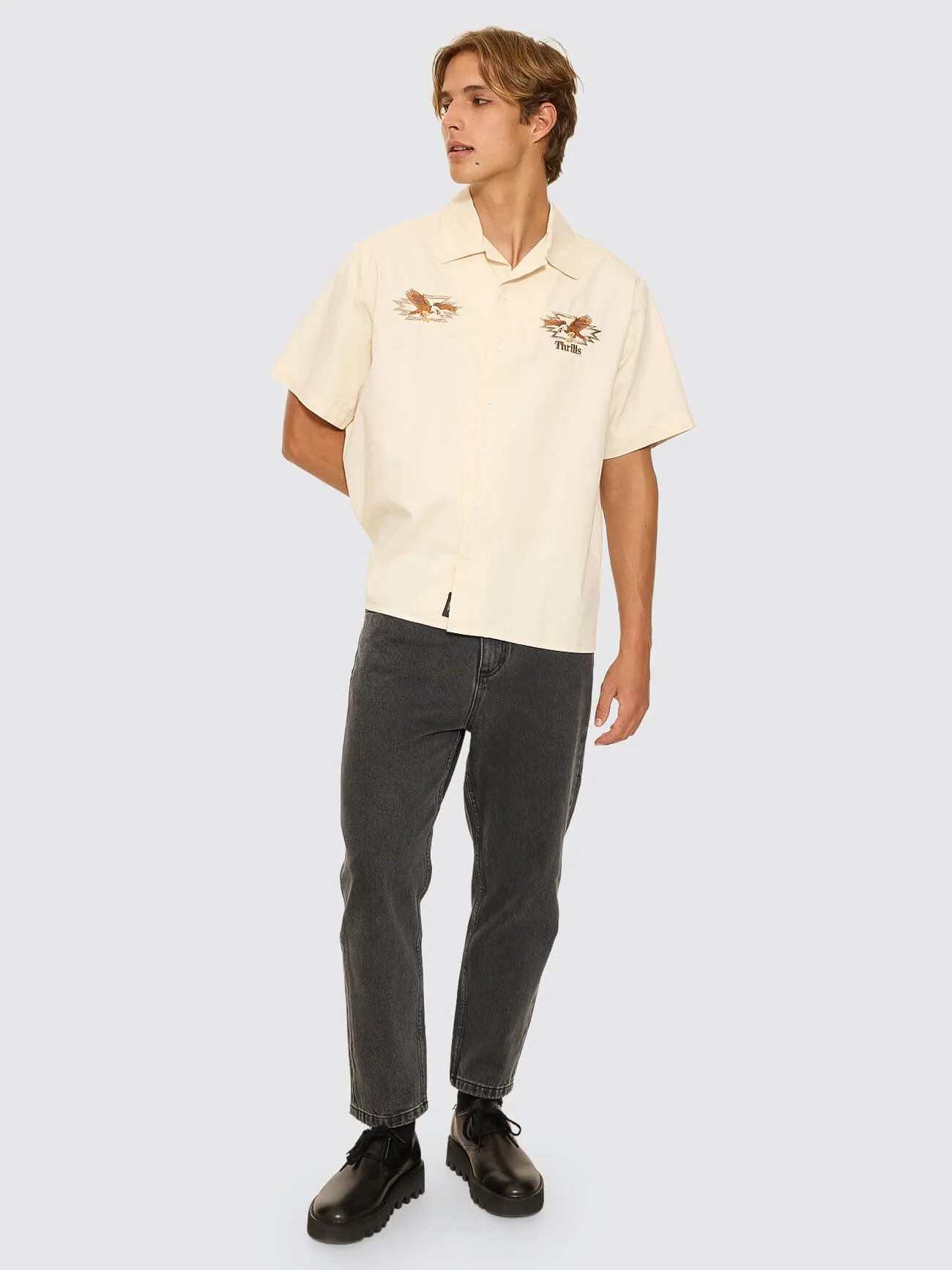 1st Grade Service Short Sleeve Work Shirt - Unbleached sold by Thrills product image thumbnail 5