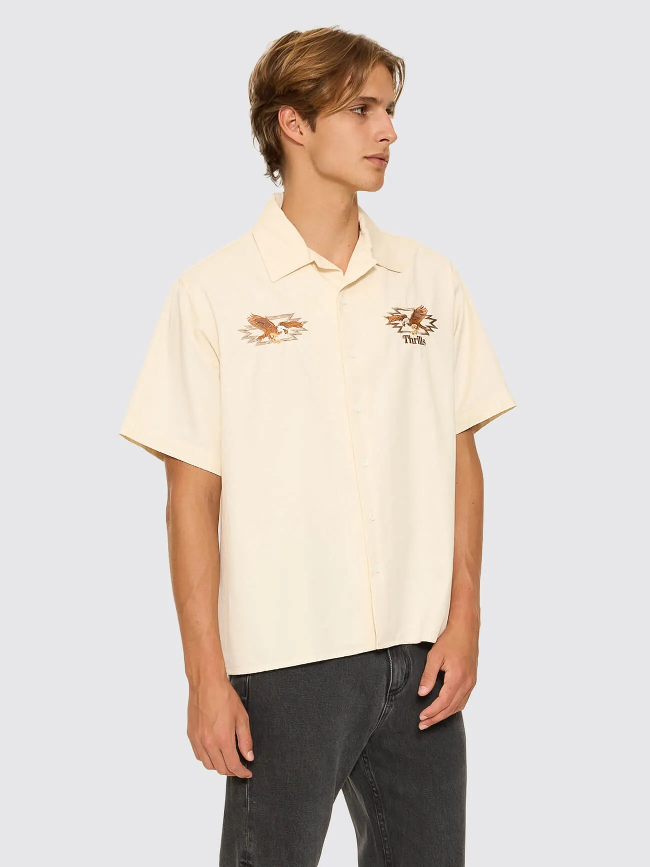1st Grade Service Short Sleeve Work Shirt - Unbleached sold by Thrills product image thumbnail 2