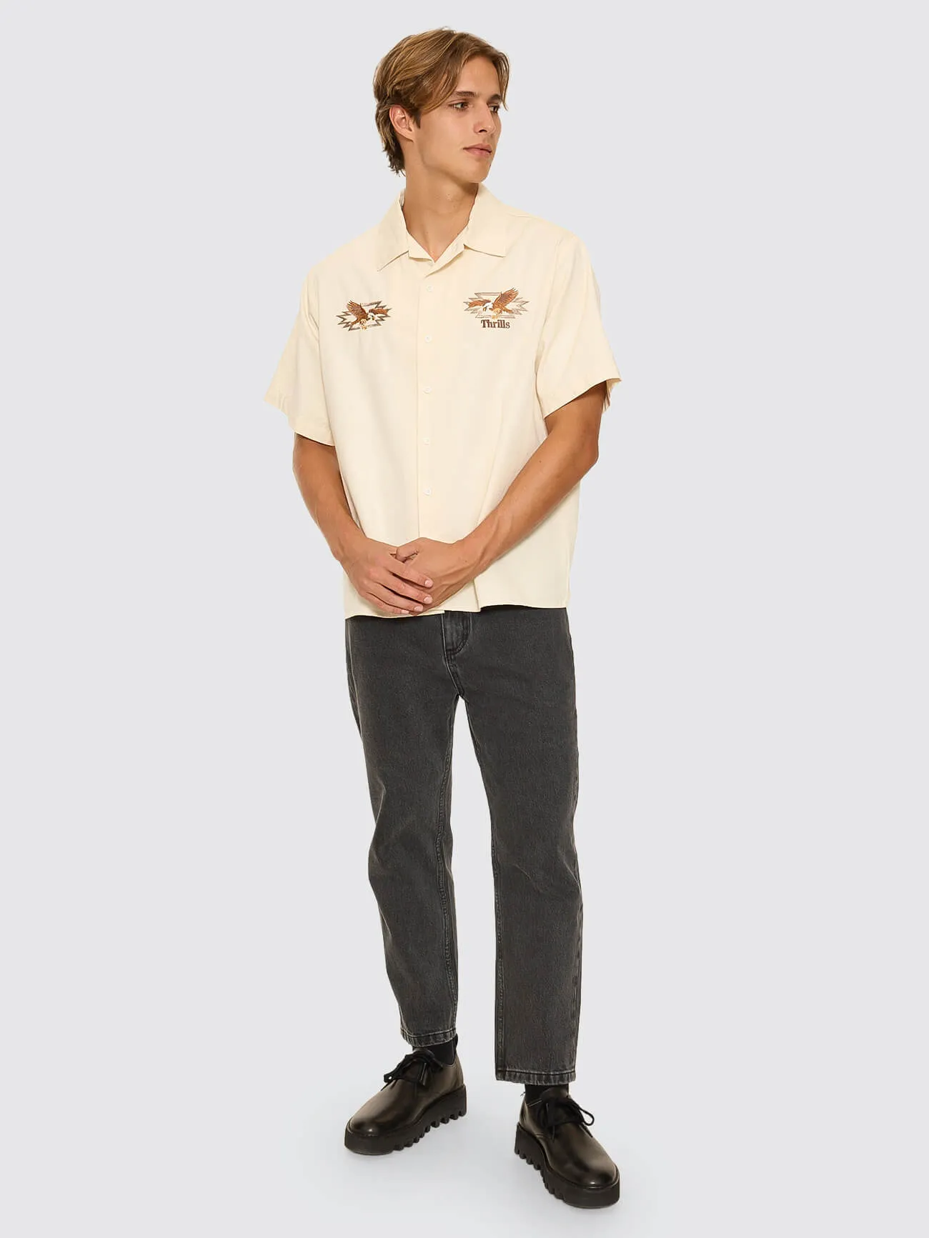 1st Grade Service Short Sleeve Work Shirt - Unbleached sold by Thrills product image thumbnail 3