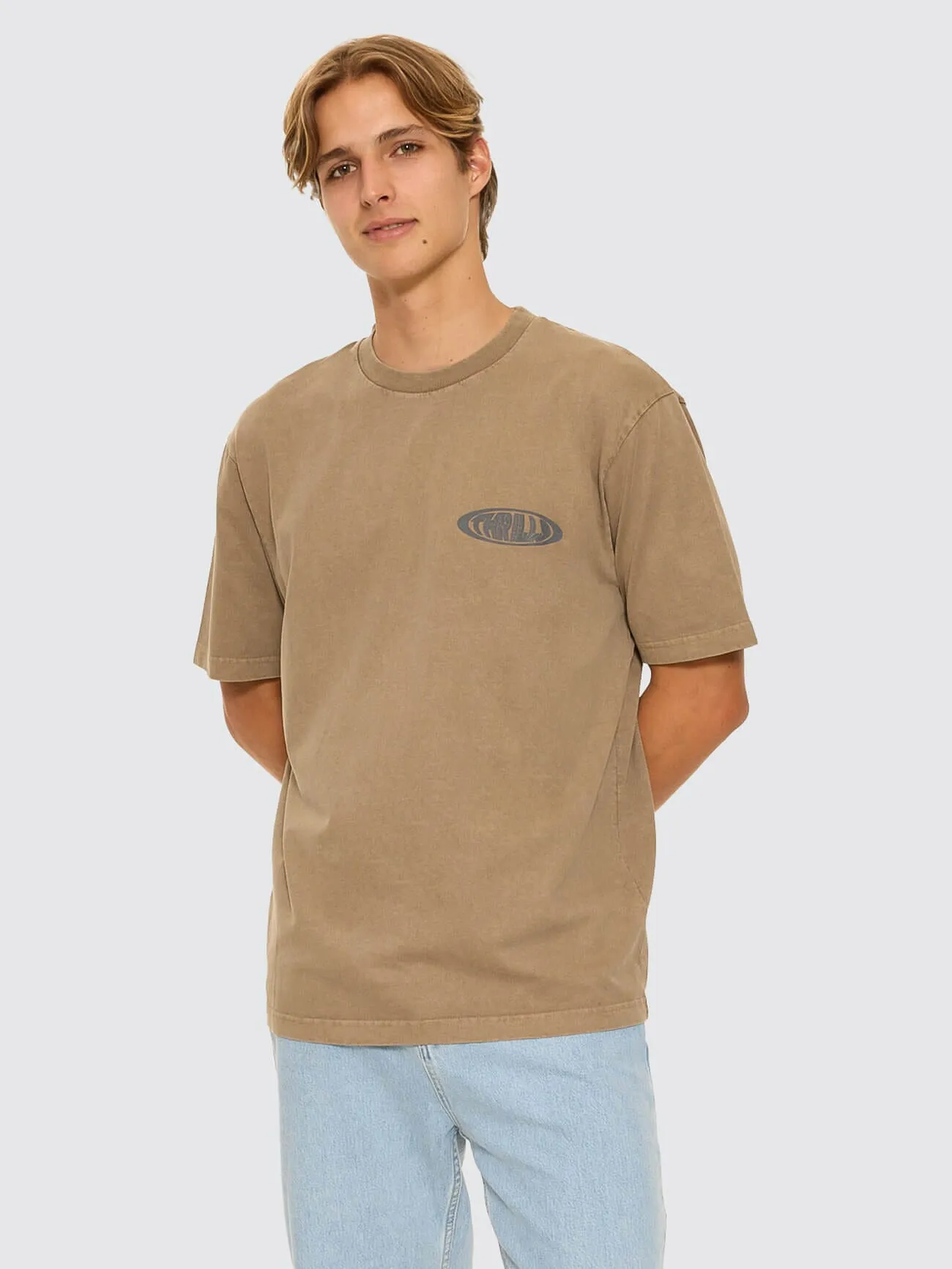 Shadowless Oversize Fit Tee - Walnut sold by Thrills
