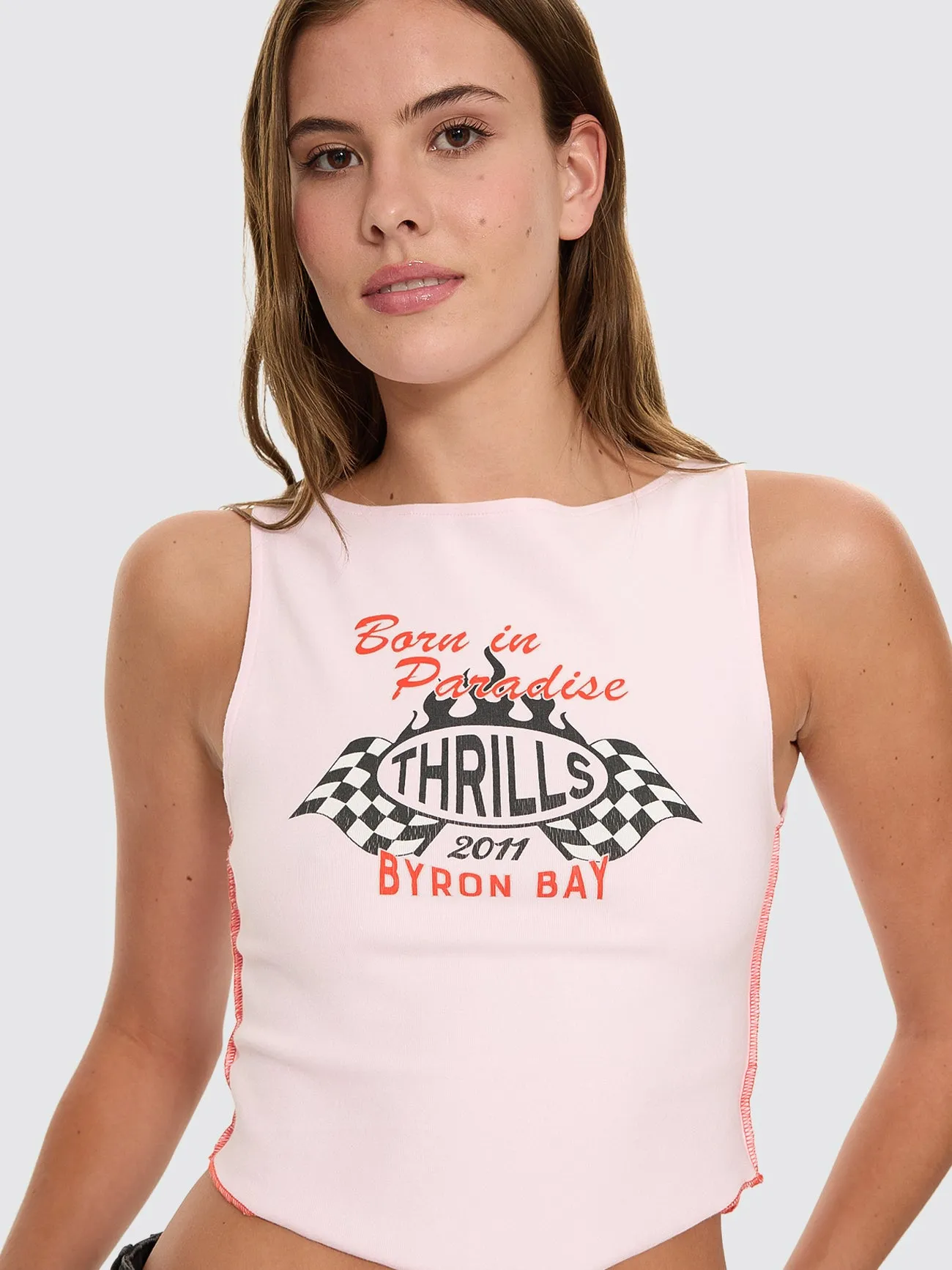 Burnout Tank - Pink Tulle sold by Thrills product image thumbnail 2