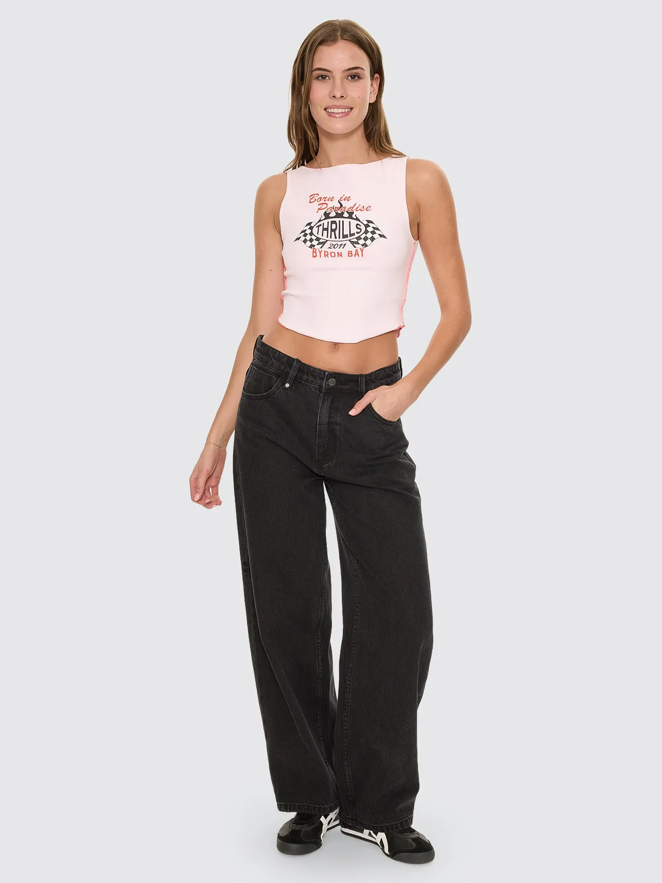 Burnout Tank - Pink Tulle sold by Thrills product image thumbnail 5