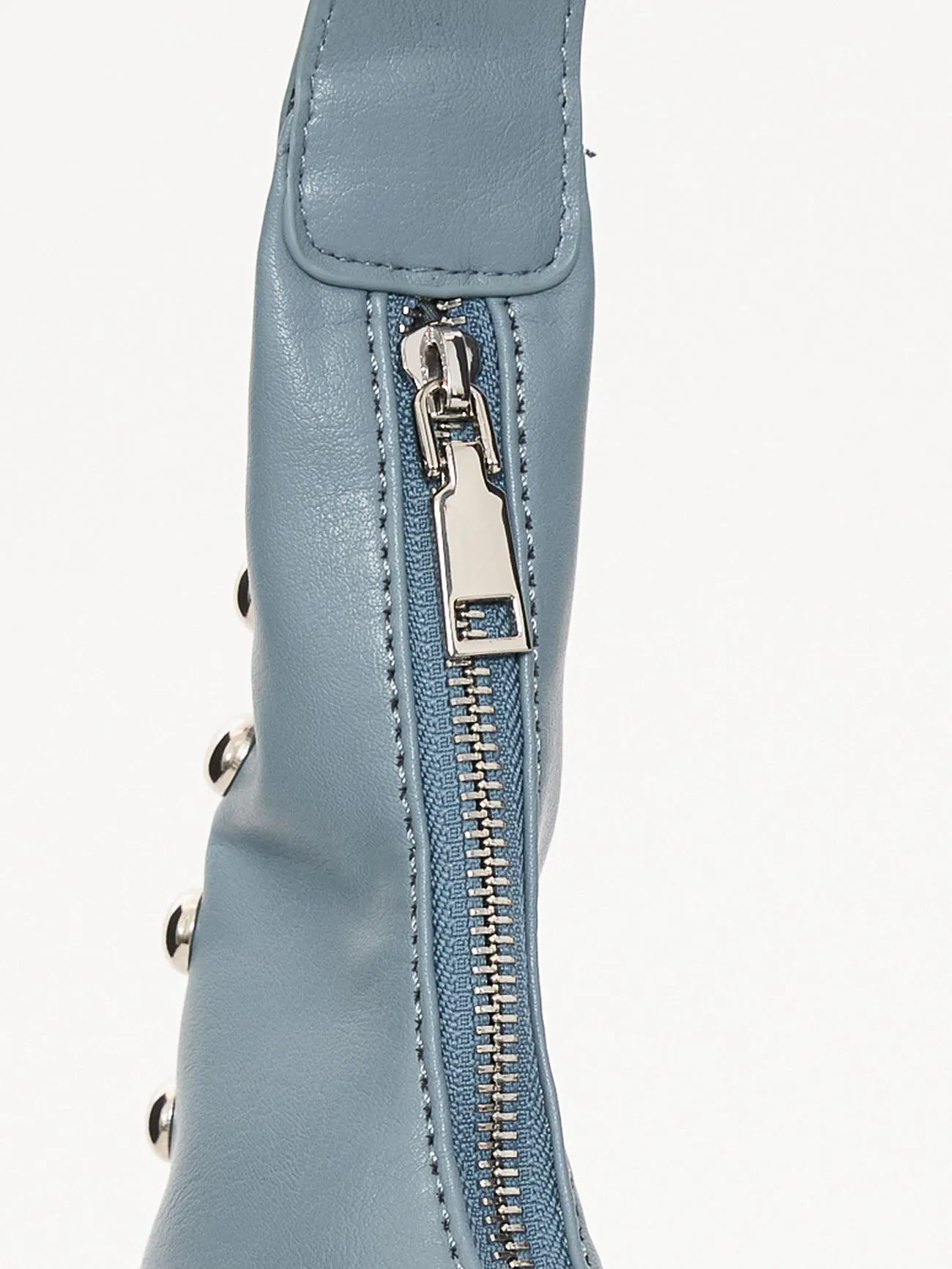 Wild Side Studded Mini Shoulder Bag - Dark Grey Blue sold by Thrills product image thumbnail 4