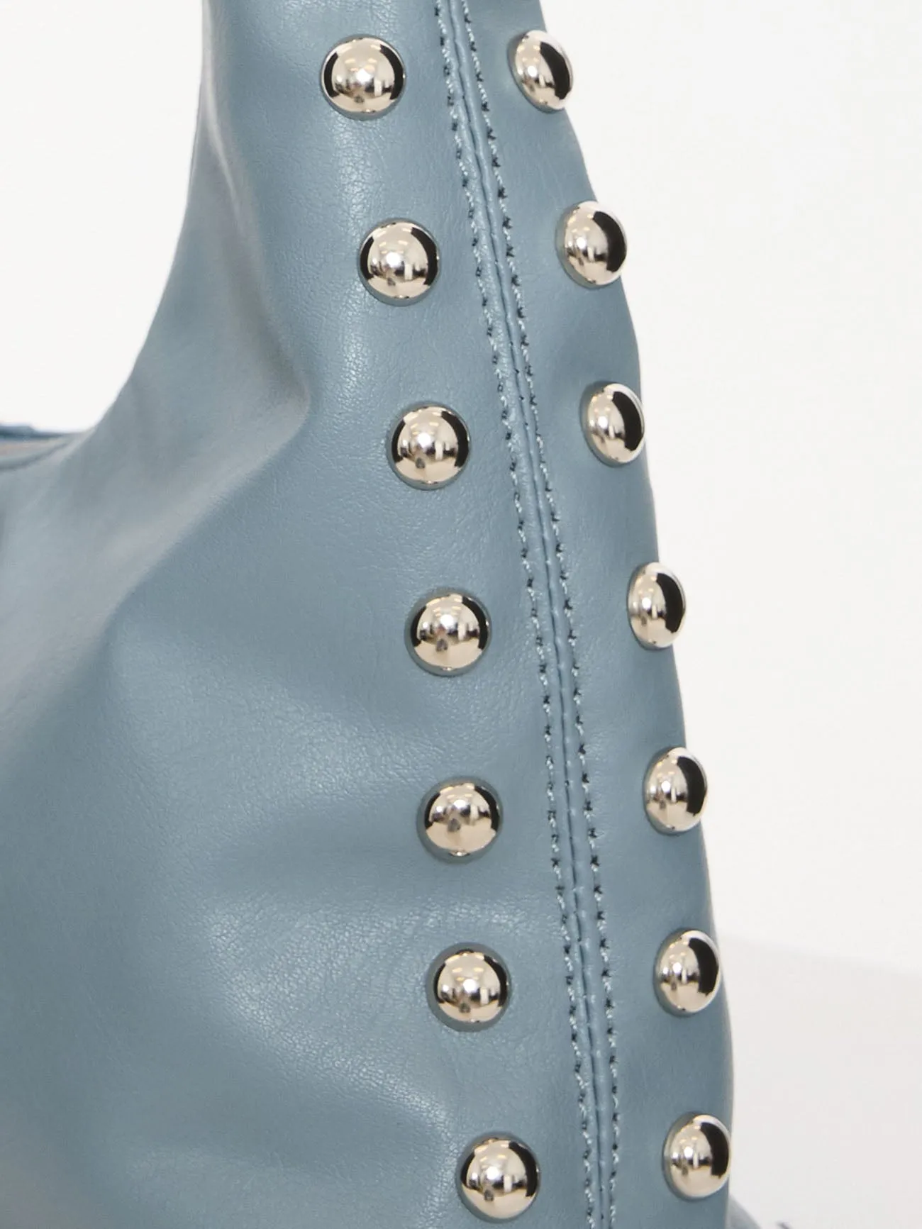 Wild Side Studded Mini Shoulder Bag - Dark Grey Blue sold by Thrills product image thumbnail 3