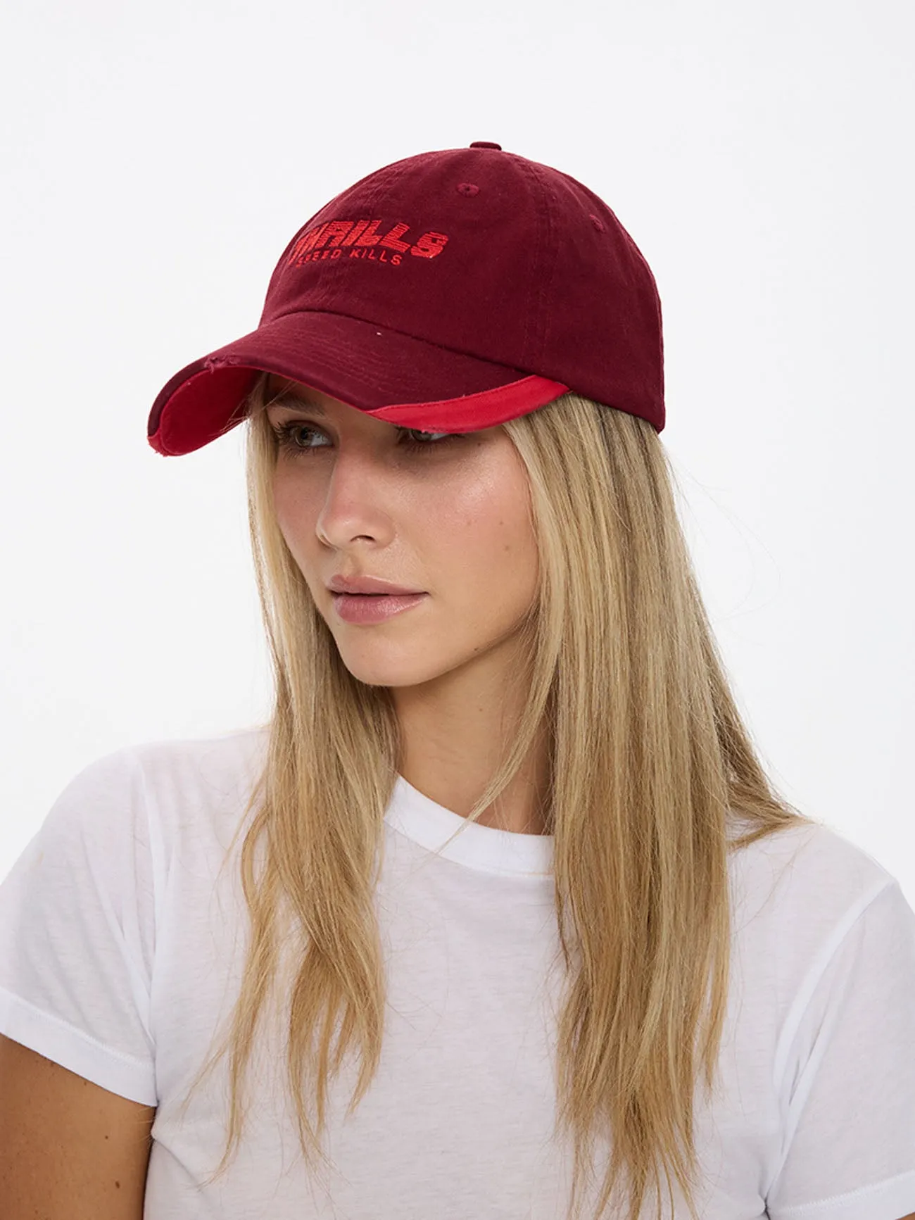 Flashback 6 Panel Cap - Cabernet Red sold by Thrills product image thumbnail 2