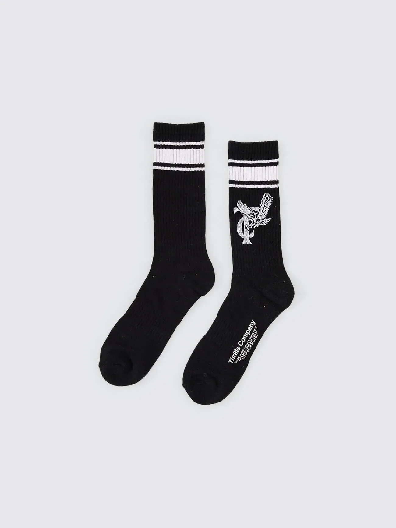 Double Down 3 Pack Sock - Black sold by Thrills
