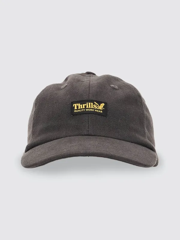 Thrills Union 6 Panel Cap - Dark Charcoal sold by Thrills
