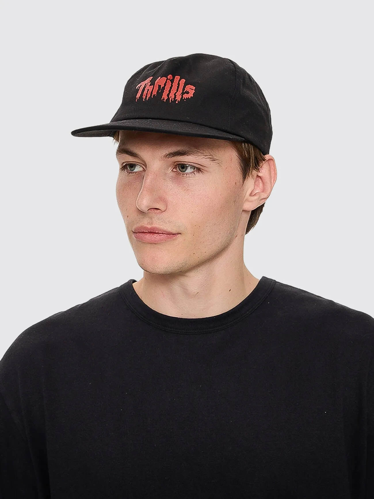 Once Bitten Twice Shy 5 Panel Cap - Black sold by Thrills product image thumbnail 3