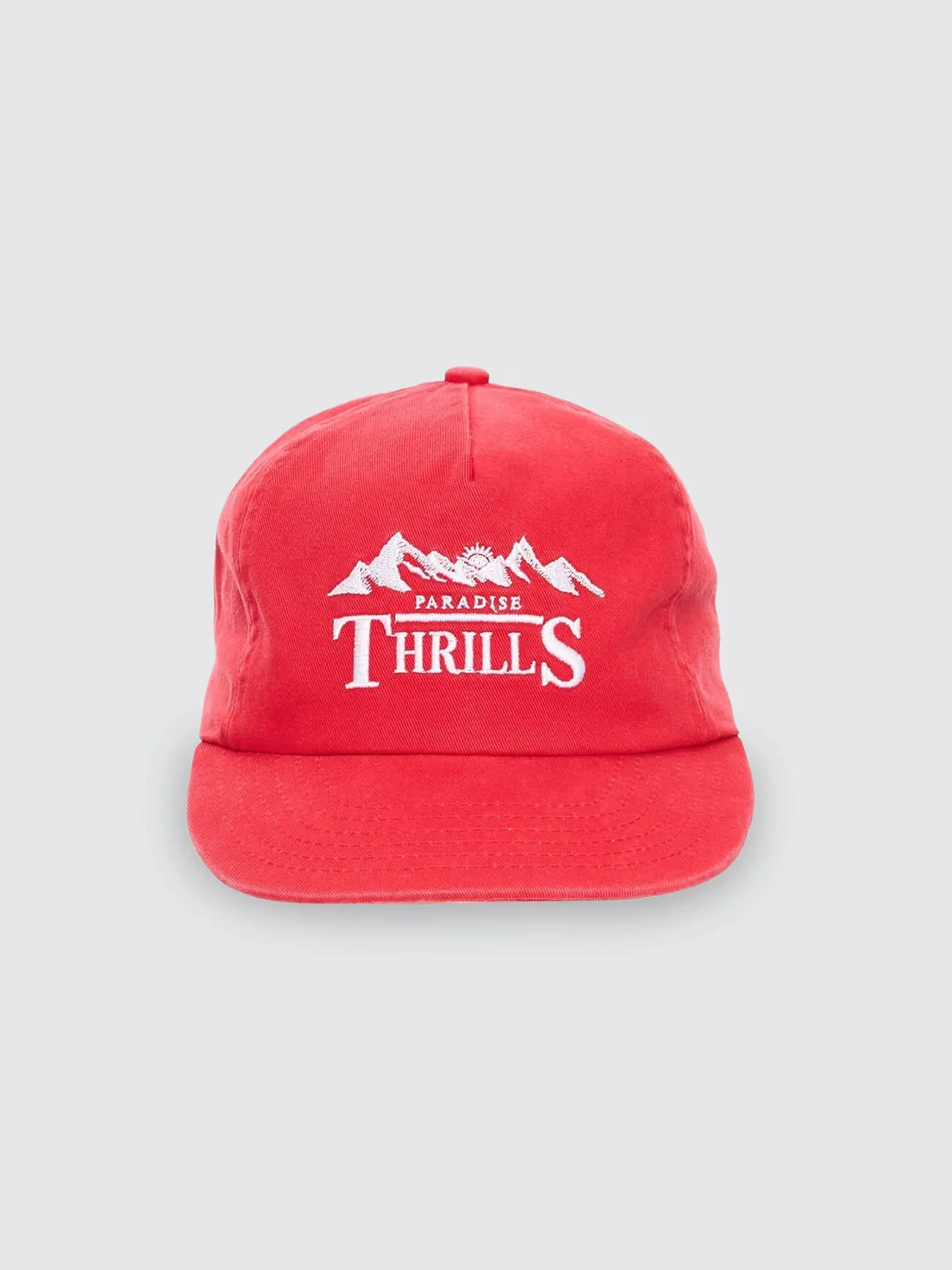 Touch The Sky 5 Panel Cap - Racing Red sold by Thrills product image thumbnail 3
