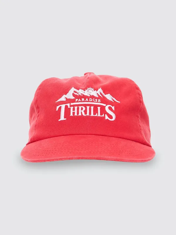 Touch The Sky 5 Panel Cap - Racing Red made by Thrills