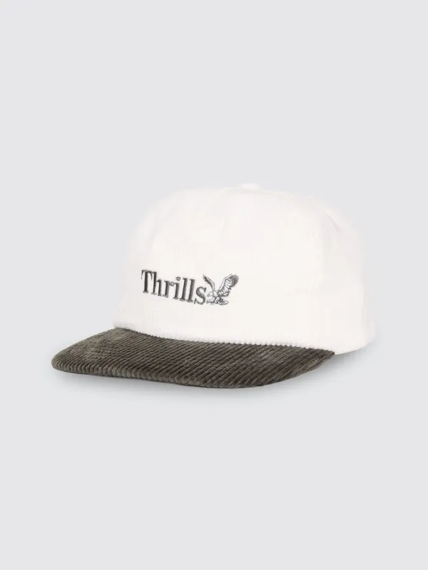 Thrills Workwear 5 Panel Cap - Deep Forest - Tofu sold by Thrills