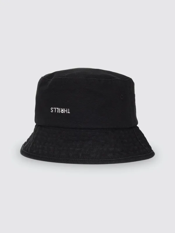 Minimal Thrills Bucket Hat - Washed Black sold by Thrills