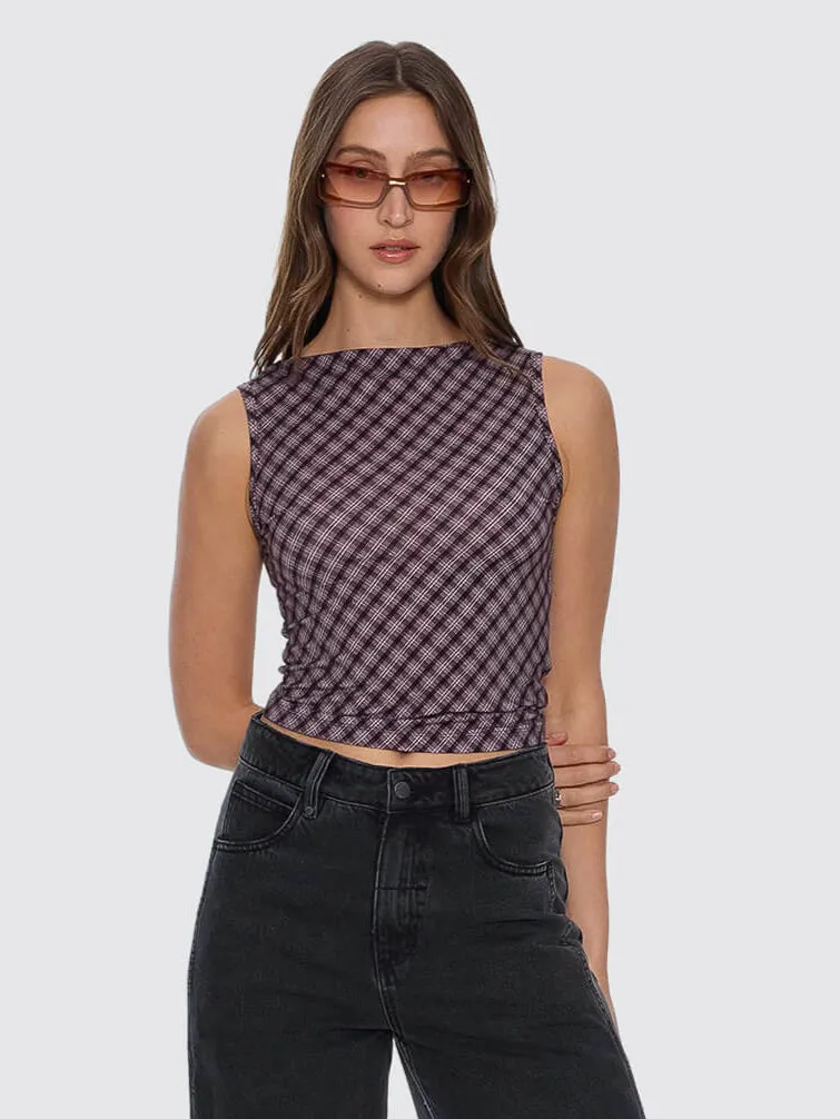 Adorned Check Tank - Coffee sold by Thrills