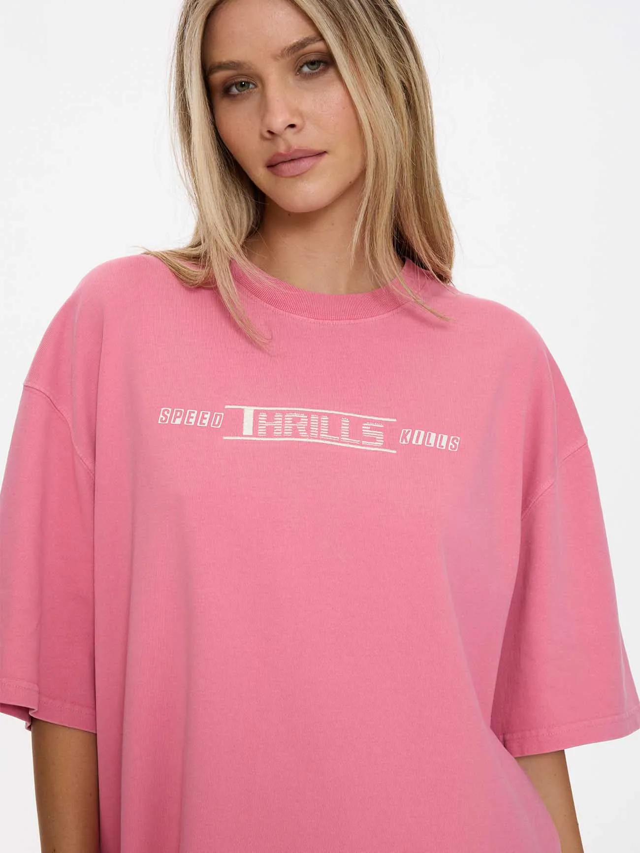 Speed Kills Oversized Tee - Gum sold by Thrills product image thumbnail 2