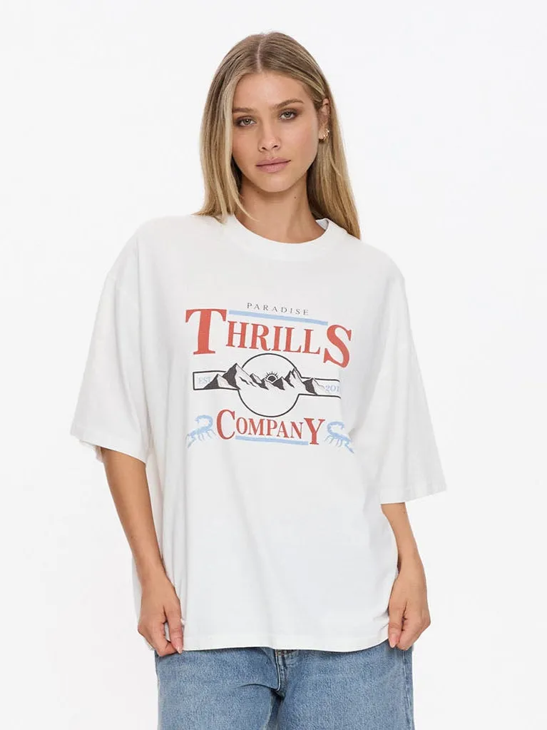 Touch The Sky Oversized Tee - Dirty White sold by Thrills