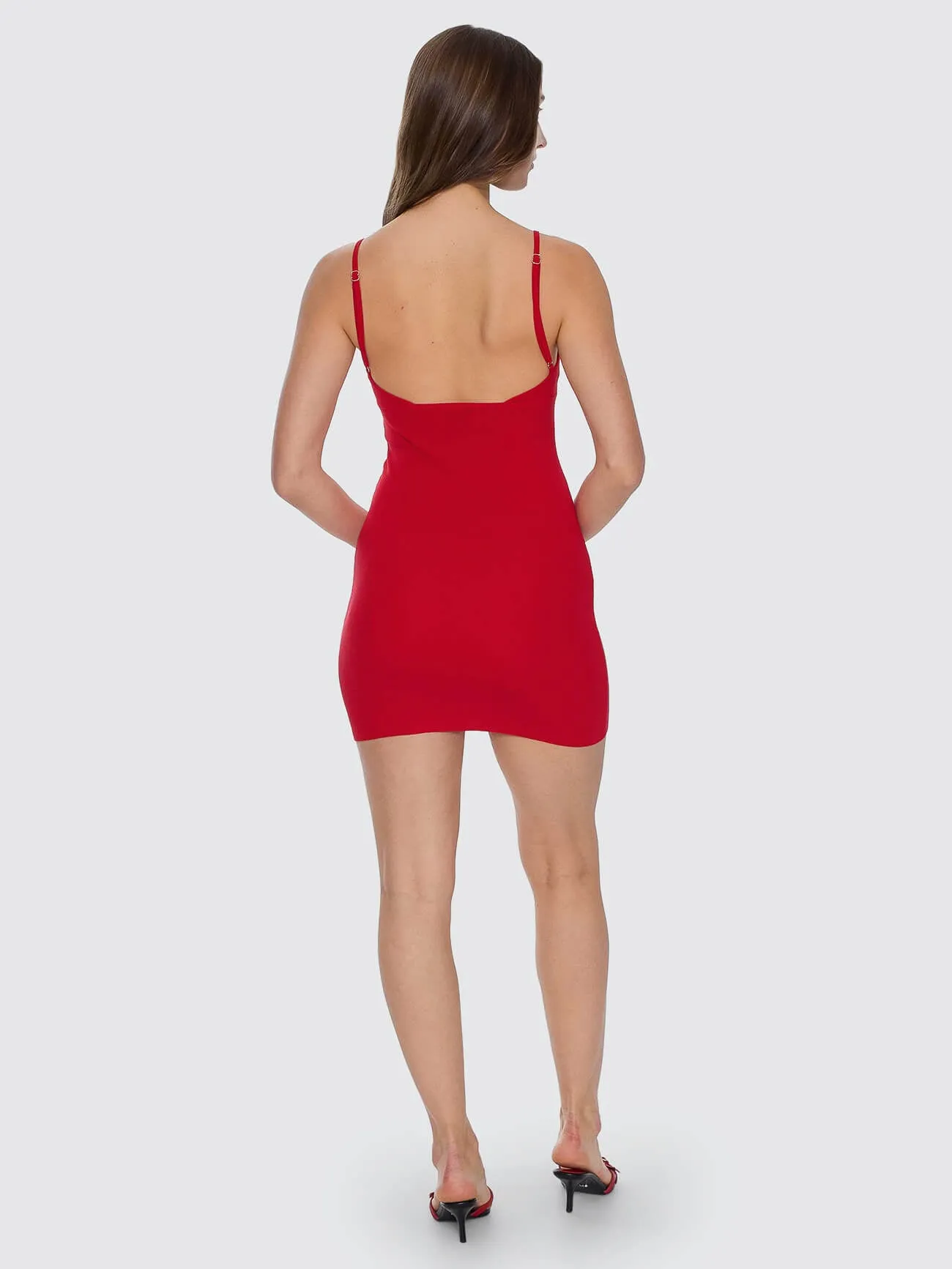 Vivid Dreams Knit Mini Dress - Cherry sold by Thrills product image thumbnail 4