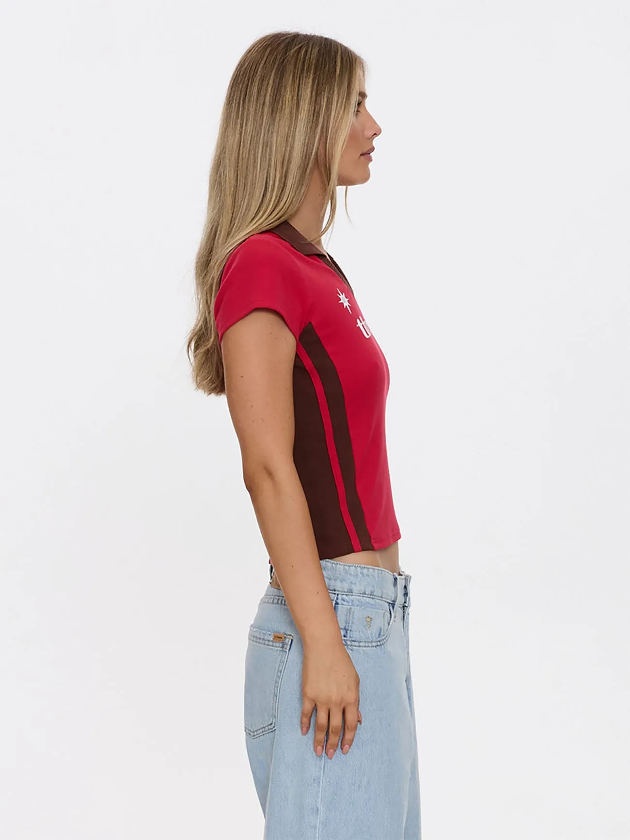 Hot Shot Polo Club Tee - Cherry sold by Thrills product image thumbnail 5
