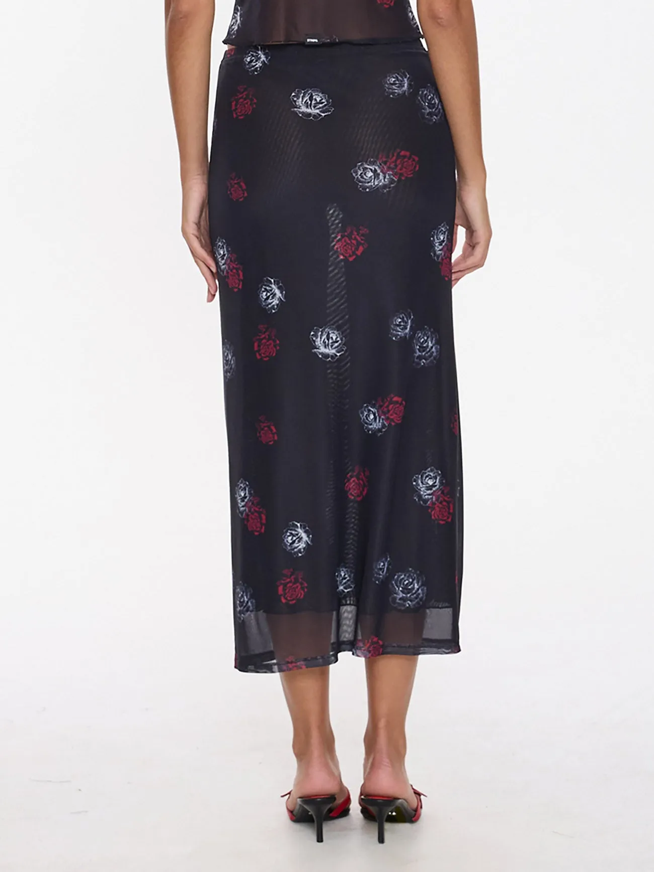 Perfect Illusion Mesh Maxi Skirt - Black sold by Thrills product image thumbnail 5