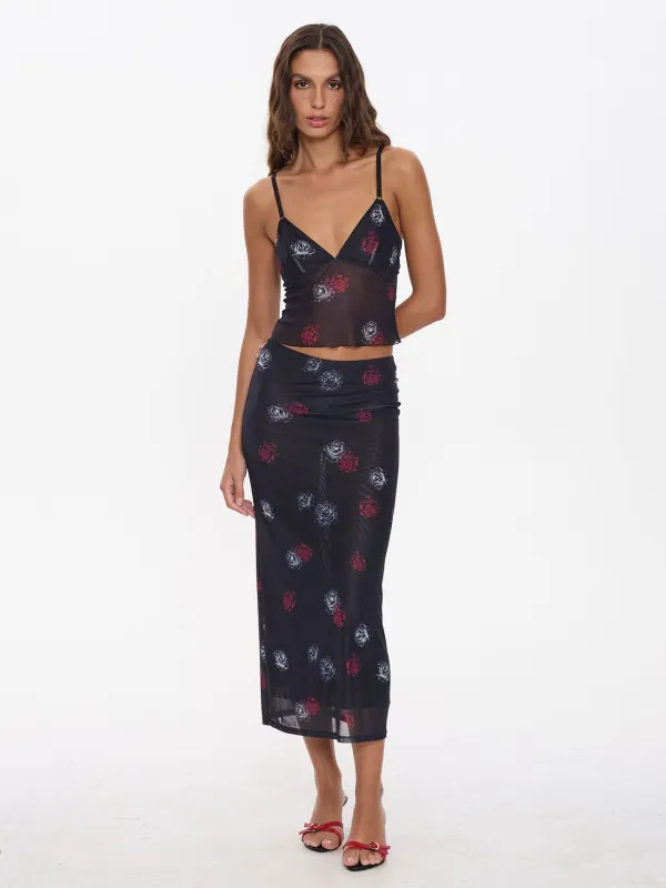 Perfect Illusion Mesh Top - Black sold by Thrills