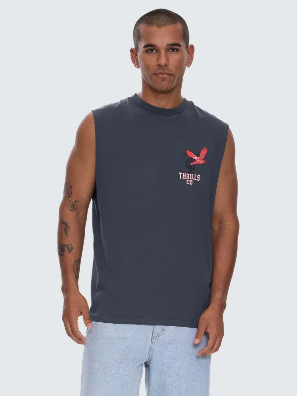 Wonder World Merch Fit Muscle Tee - Ebony sold by Thrills