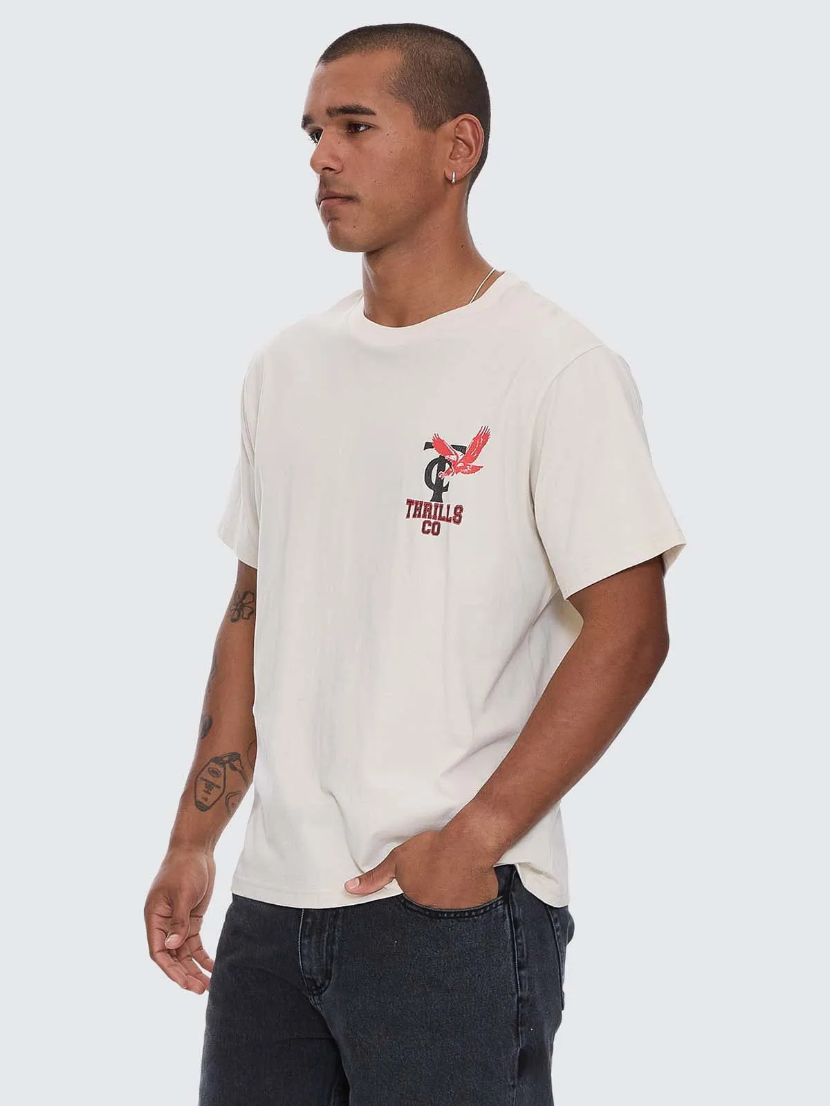 Wonder World Merch Fit Tee - Heritage White sold by Thrills product image thumbnail 2