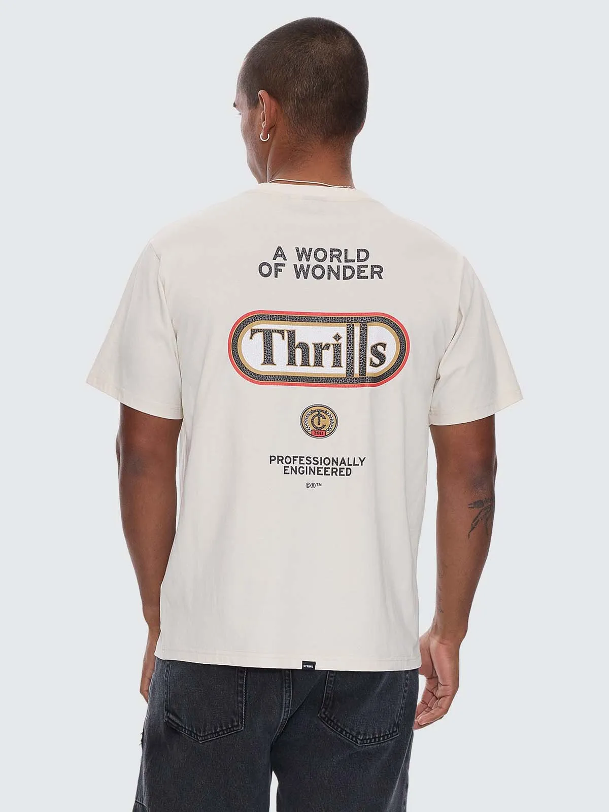 Wonder World Merch Fit Tee - Heritage White sold by Thrills product image thumbnail 3