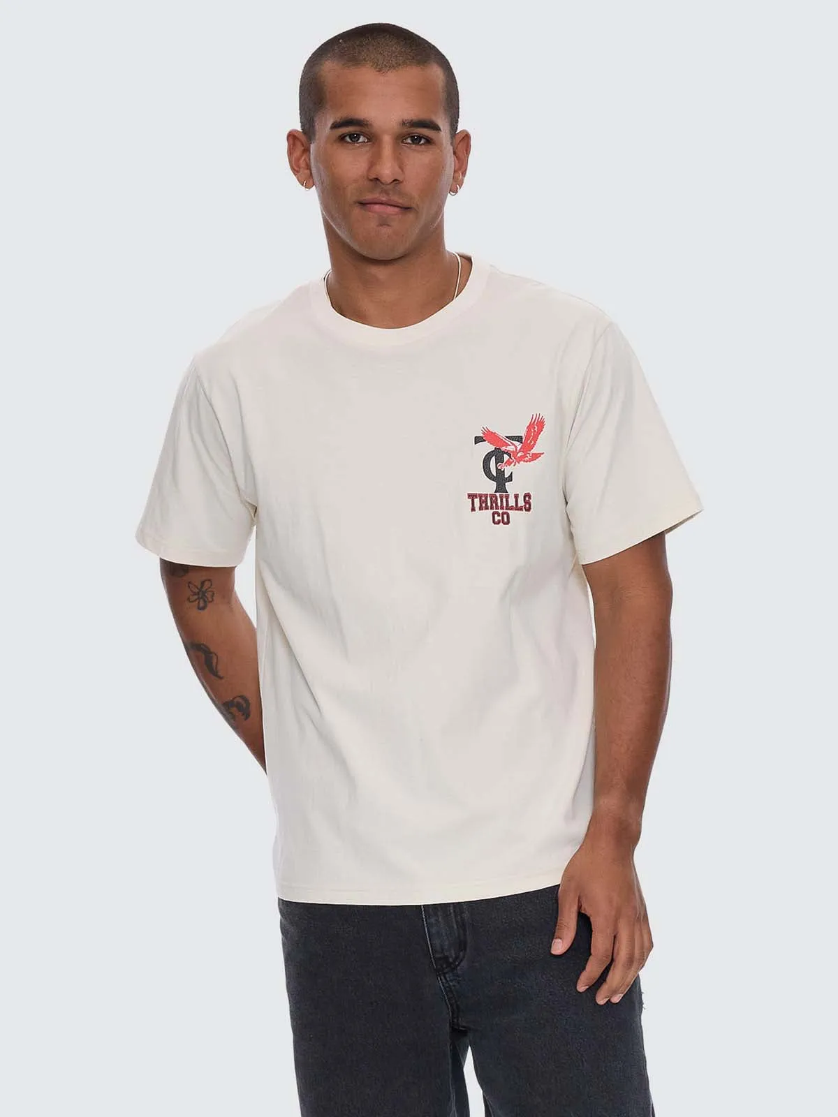 Wonder World Merch Fit Tee - Heritage White sold by Thrills