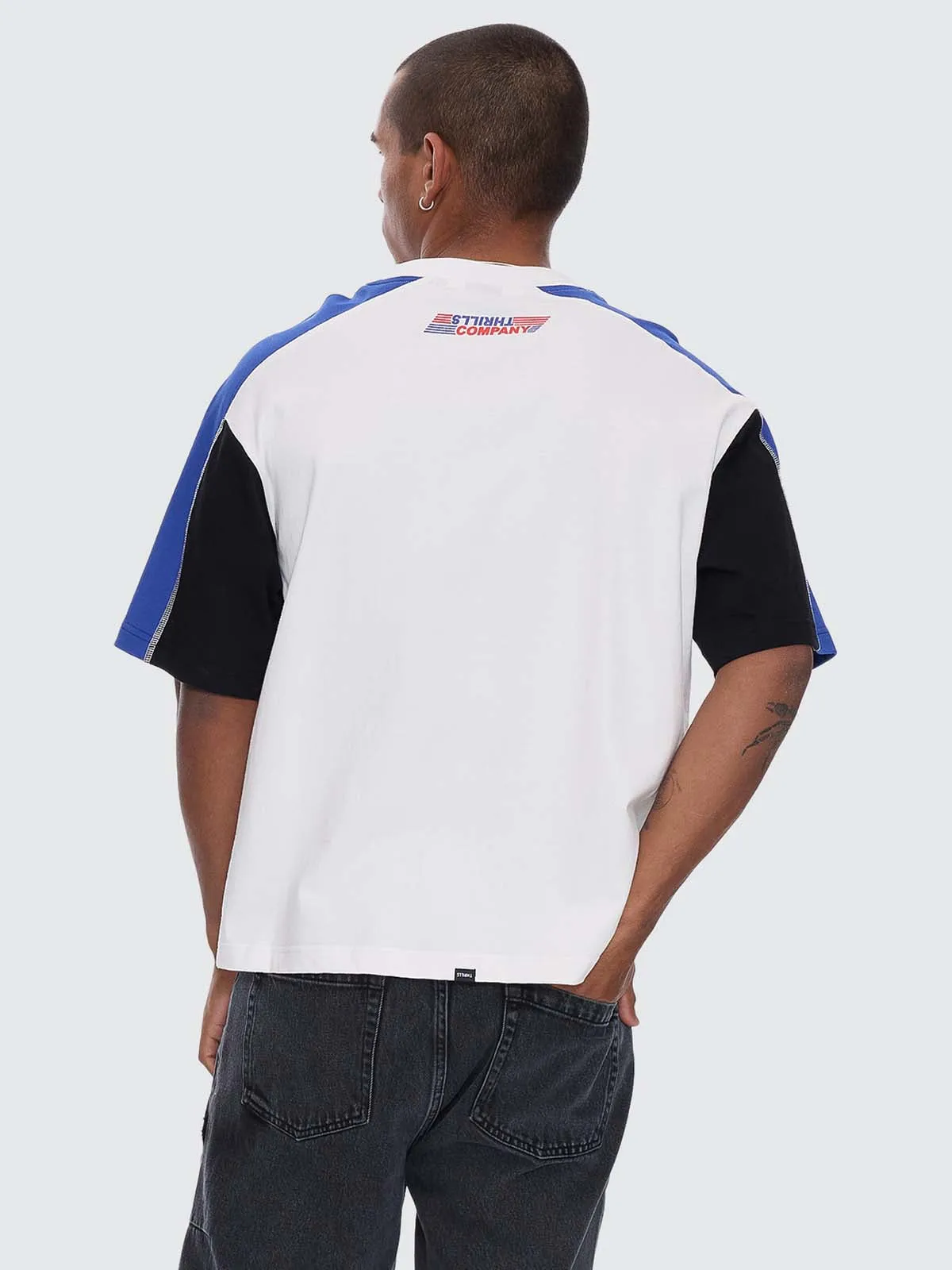 Rapid Fire Panel Box Crop Tee - Dirty White sold by Thrills product image thumbnail 4