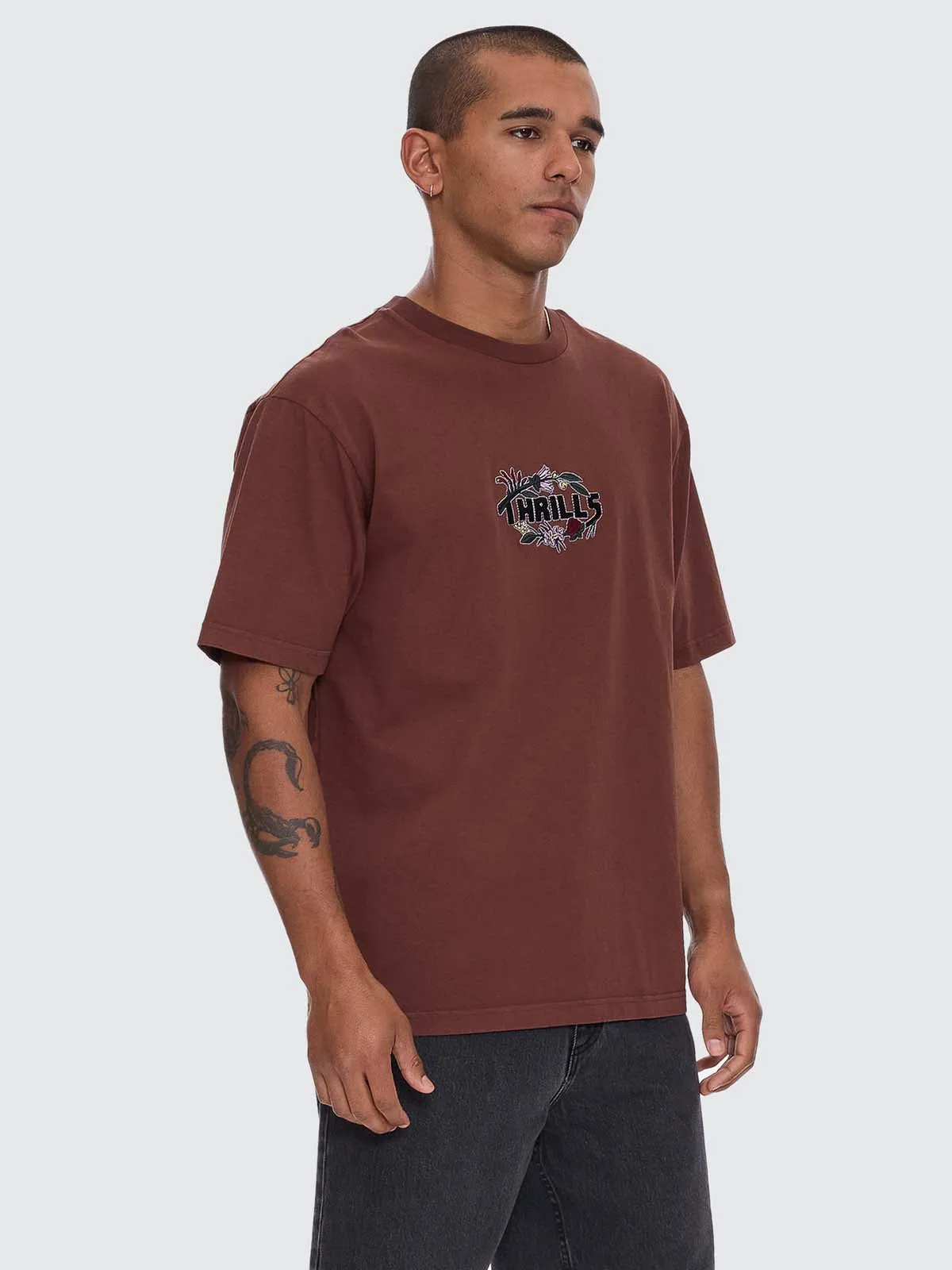 Beauty Around Us Oversize Fit Tee - Acorn sold by Thrills product image thumbnail 4